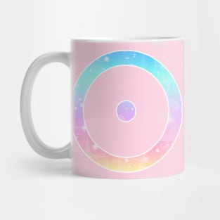 The Sun Planet Symbol in Magical Unicorn Colors Mug